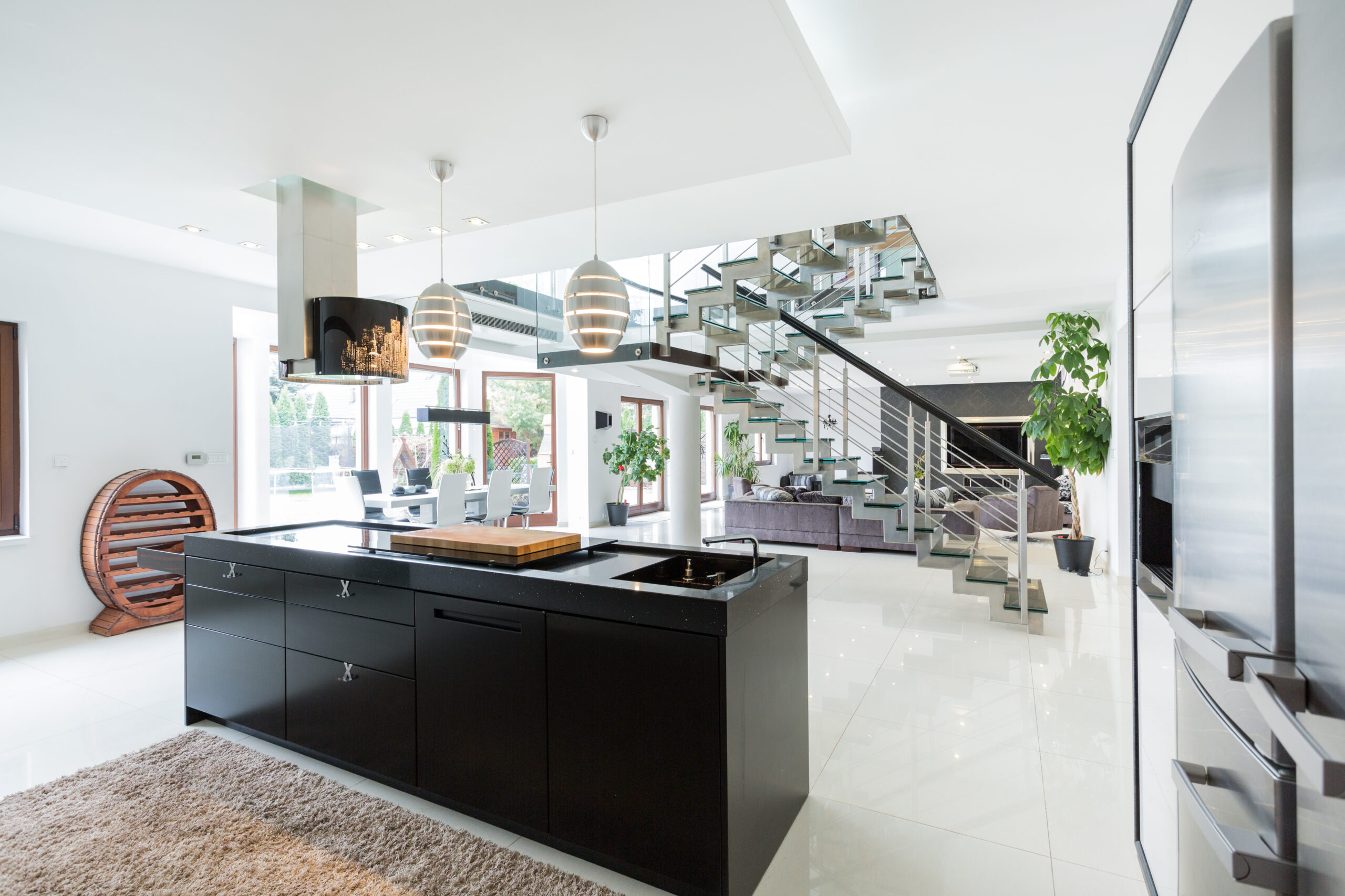 Luxurious interior of estate