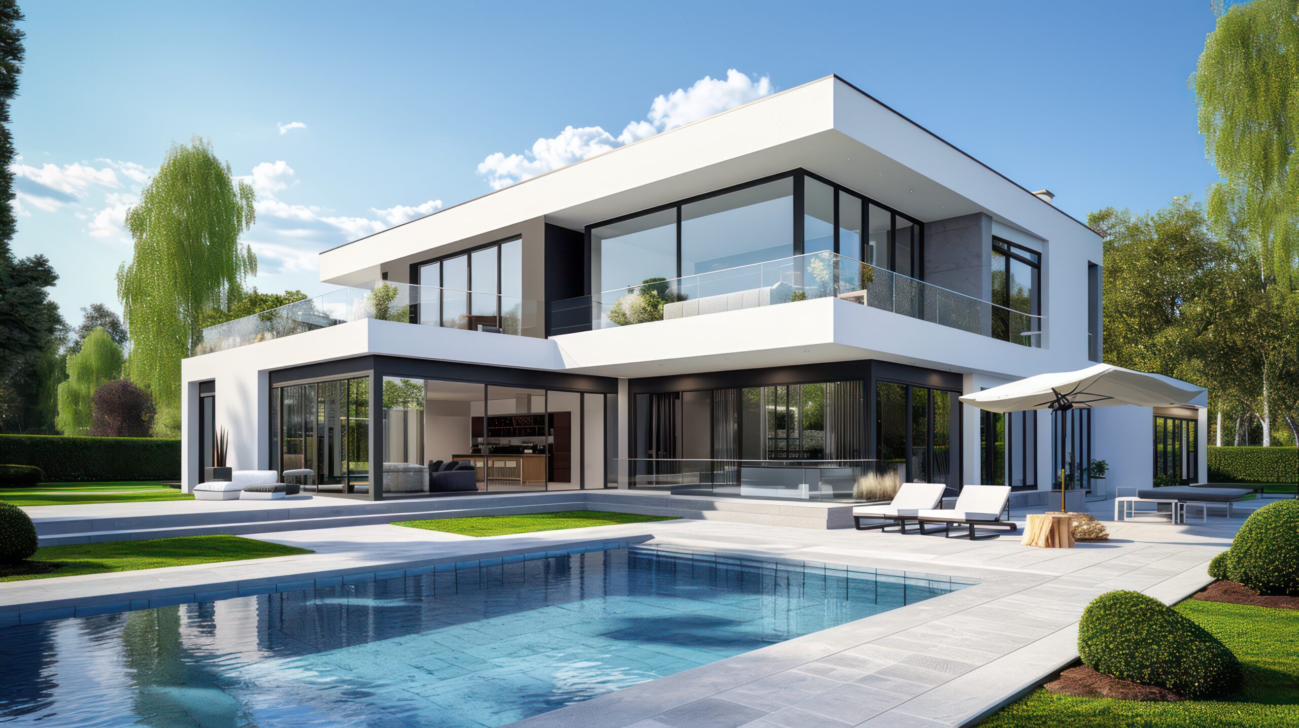 extérieur-piscine-maison-design-bien-immobilier-sc-immobilier-pau