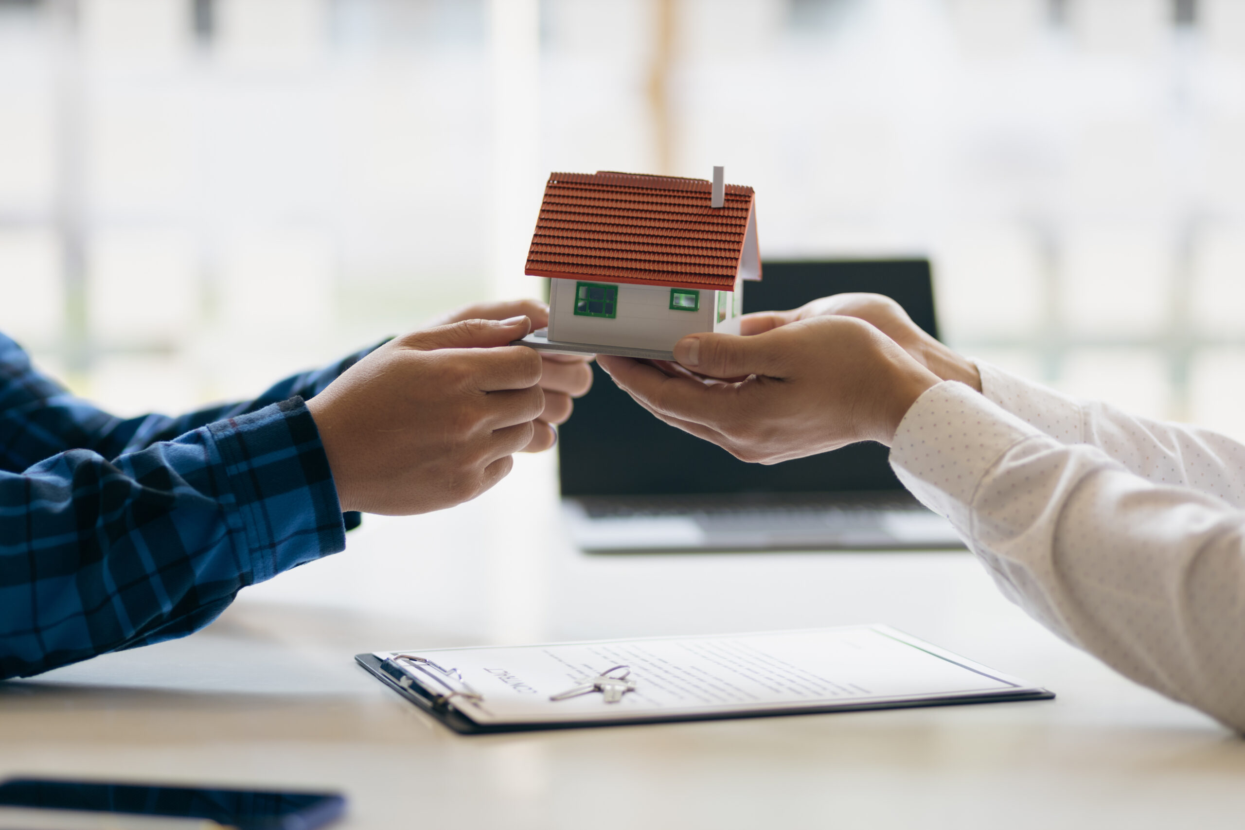 Real estate inheritance concept and contract agreement.